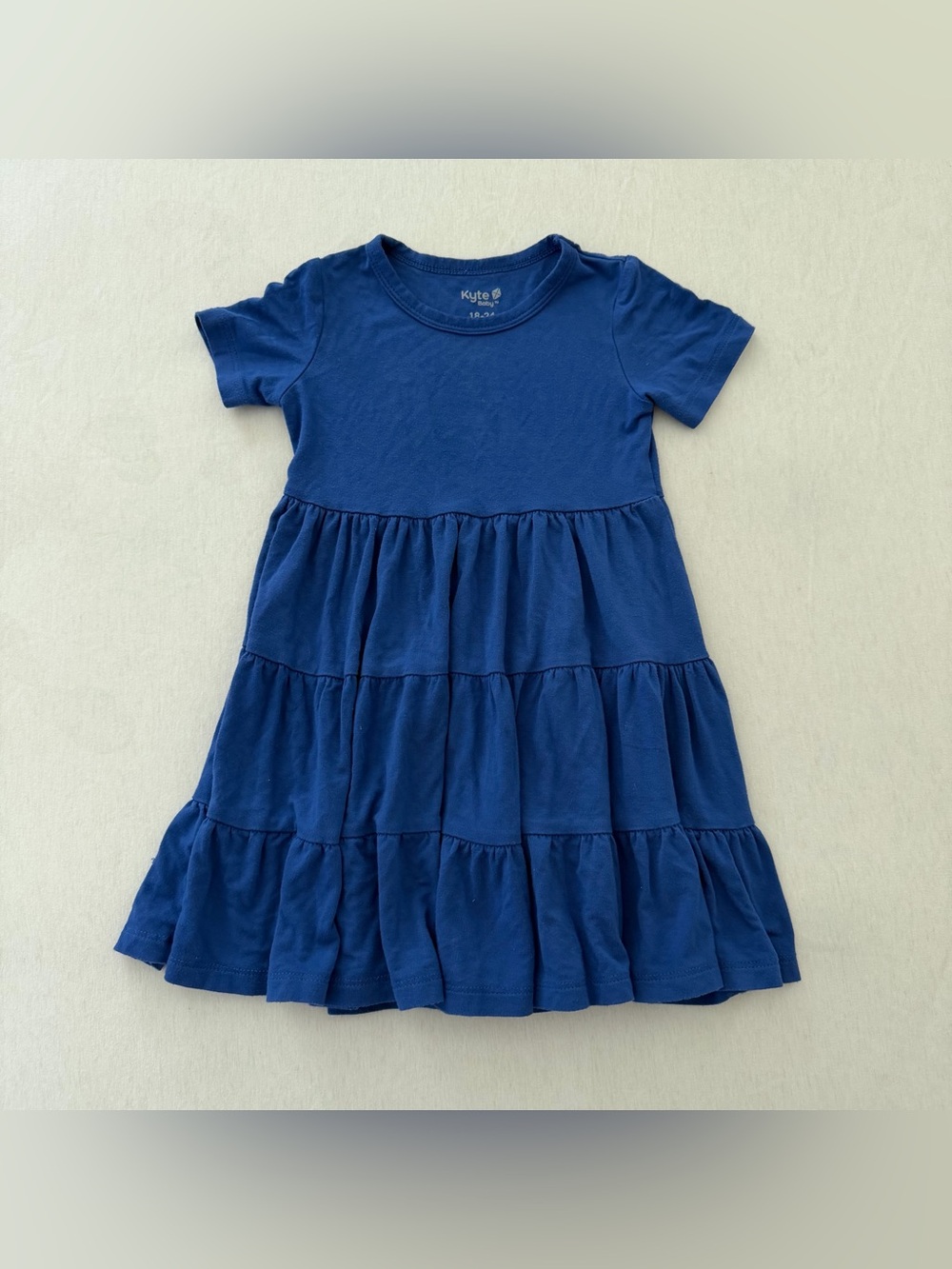 Kyte Baby Tiered Dress 18-24 months Navy Blue